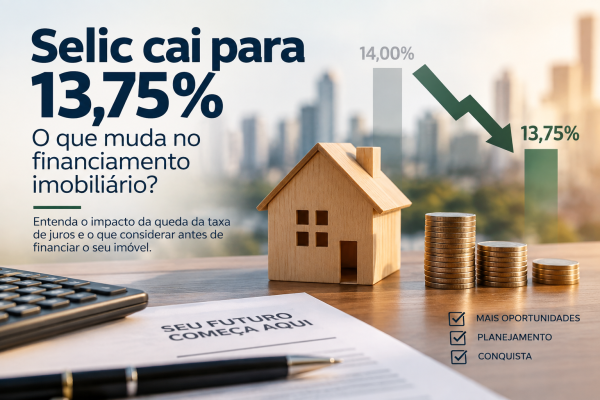 Selic cai para 13,75%: o que muda no financiamento imobili�rio?
